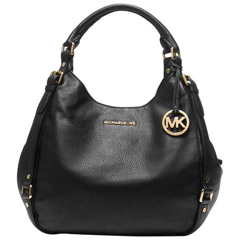 michael kors large bag black|black genuine leather shoulder bag.